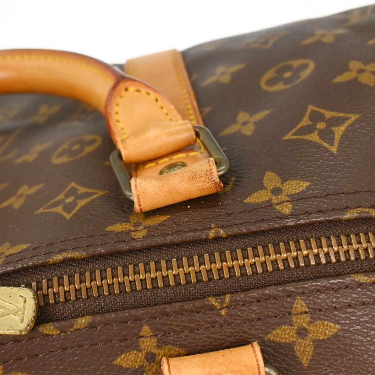 Louis Vuitton Keepall Monogram Canvas, Brown, Canvas, Travel Bag