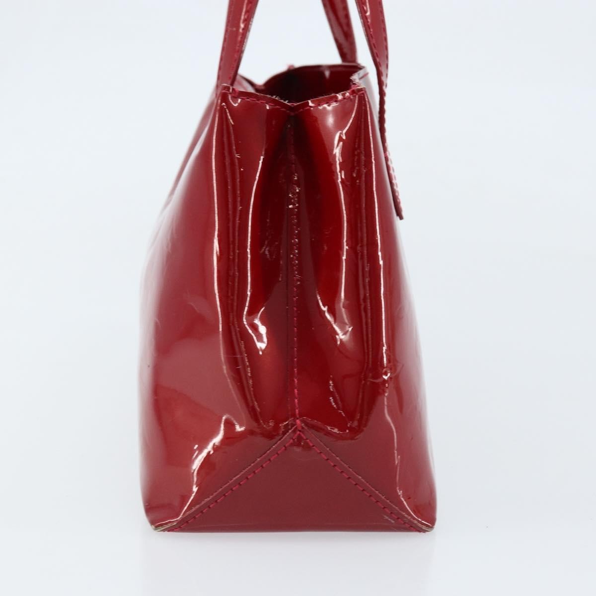 Louis Vuitton Wilshire Monogram Vernis, Red, Patent Leather, Handbag