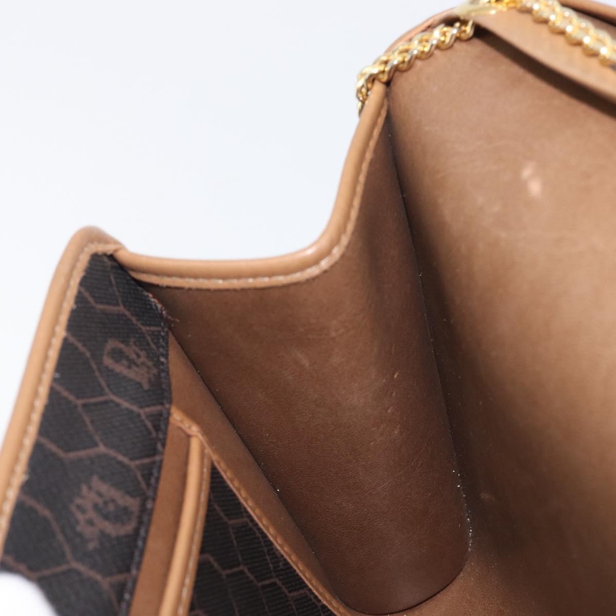 Christian Dior Vintage Honeycomb Canvas, Black, Canvas, Shoulder Bag