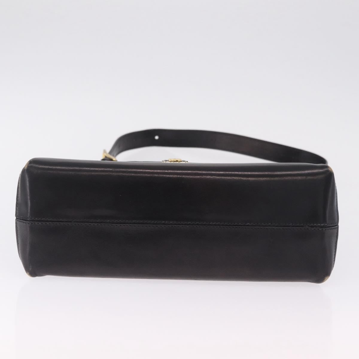 Celine Shoulder Leather, Black, Leather, Shoulder Bag