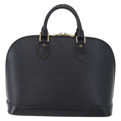 Louis Vuitton Alma Epi, Black, Leather, Handbag