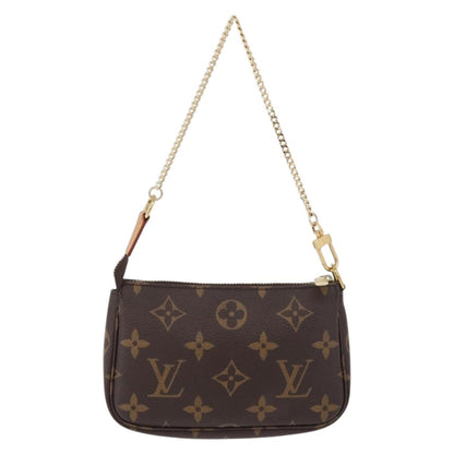 Louis Vuitton Mini pochette accessoires Canvas, Brown, Canvas, Clutch