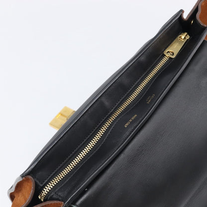 Celine Trapeze Leather, Blue, Leather, Handbag
