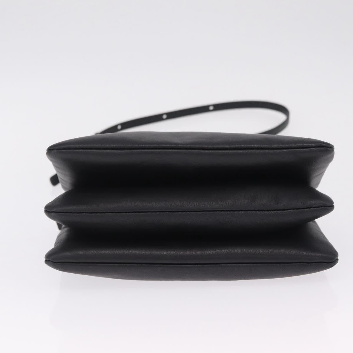 Celine Trio Leather, Black, Leather, Crossbody Bag