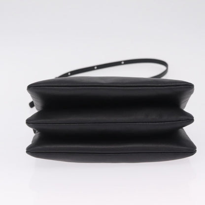 Celine Trio Leather, Black, Leather, Crossbody Bag