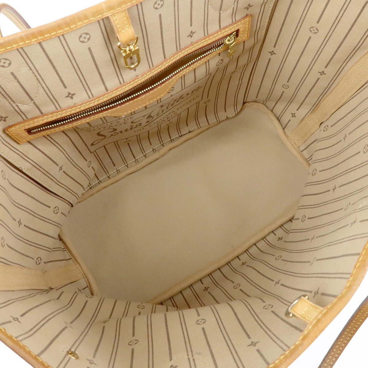 Louis Vuitton Neverfull Monogram Canvas, Brown, Canvas, Tote Bag