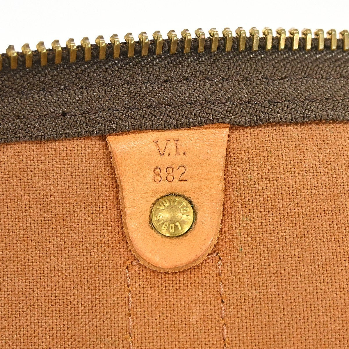 Louis Vuitton Keepall Monogram Canvas, Brown, Canvas, Travel Bag