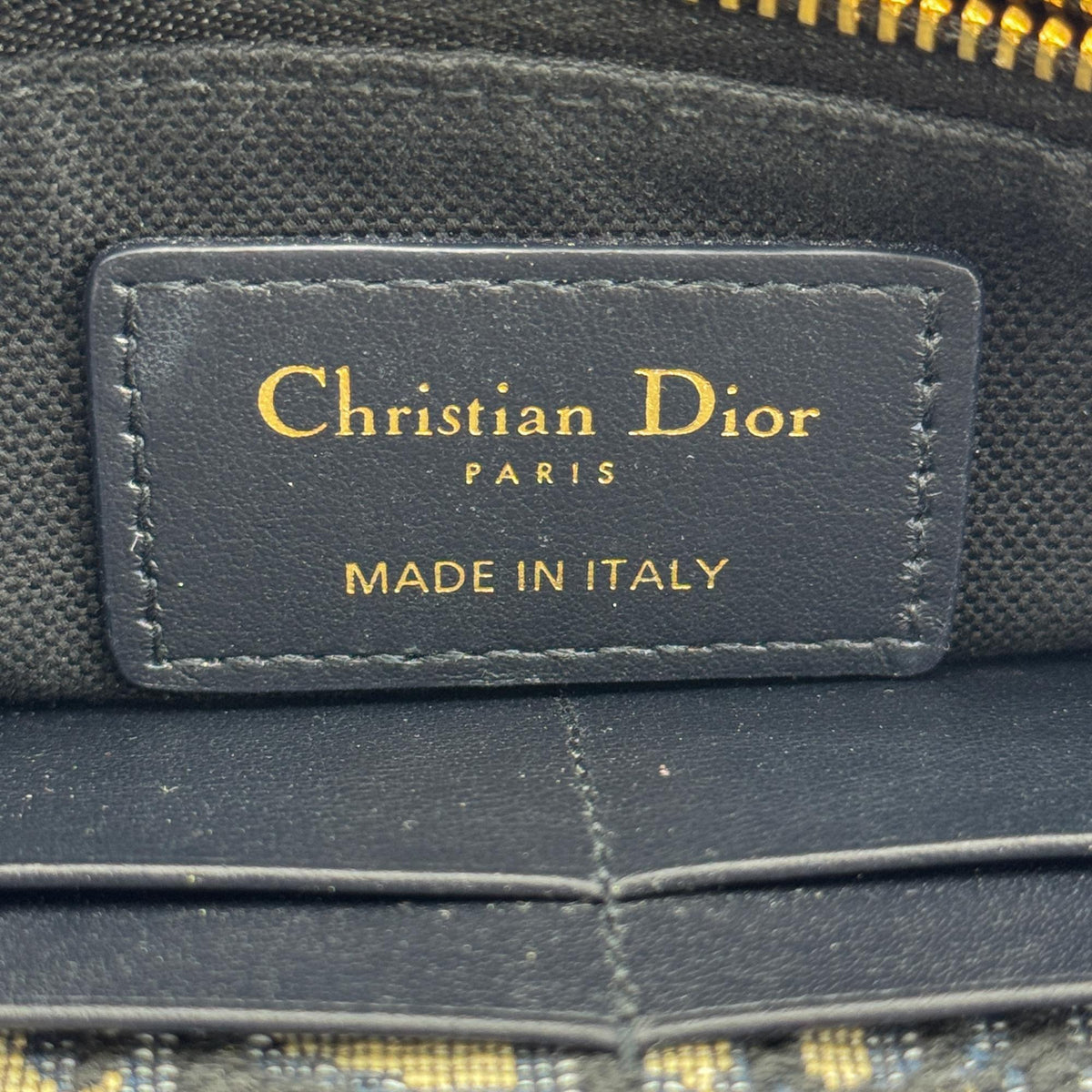 Christian Dior 30 Montaigne 2-in-1 Oblique Canvas, Navy, Canvas, Clutch