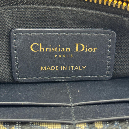 Christian Dior 30 Montaigne 2-in-1 Oblique Canvas, Navy, Canvas, Clutch