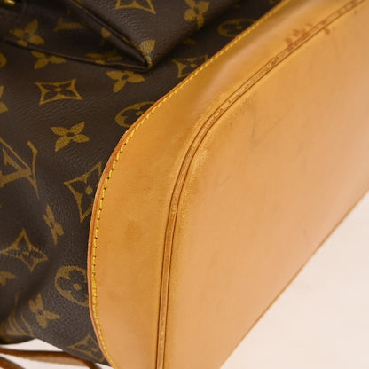 Louis Vuitton Montsouris Monogram Canvas, Brown, Canvas, Backpack