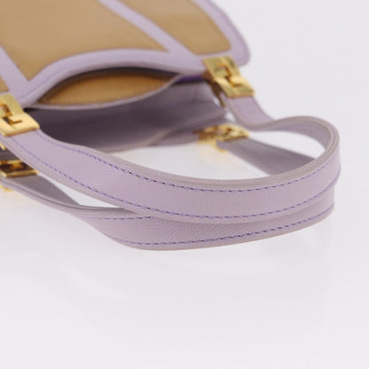 Fendi Handbag cuir, Purple, Leather, Handbag
