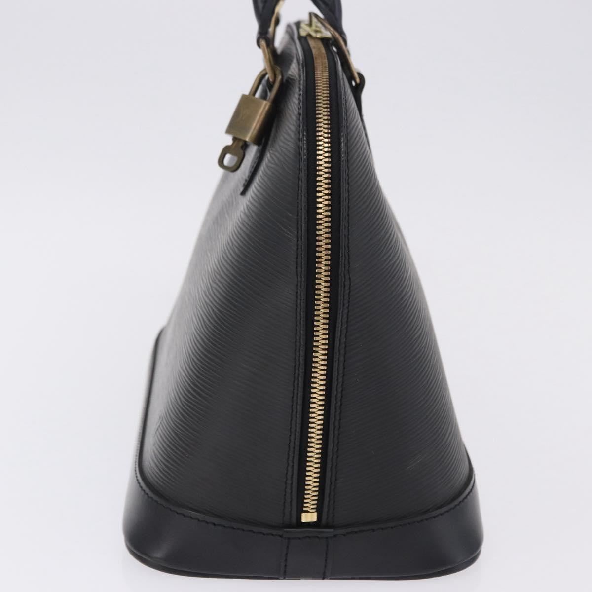 Louis Vuitton Alma Epi Leather, Black, Leather, Handbag