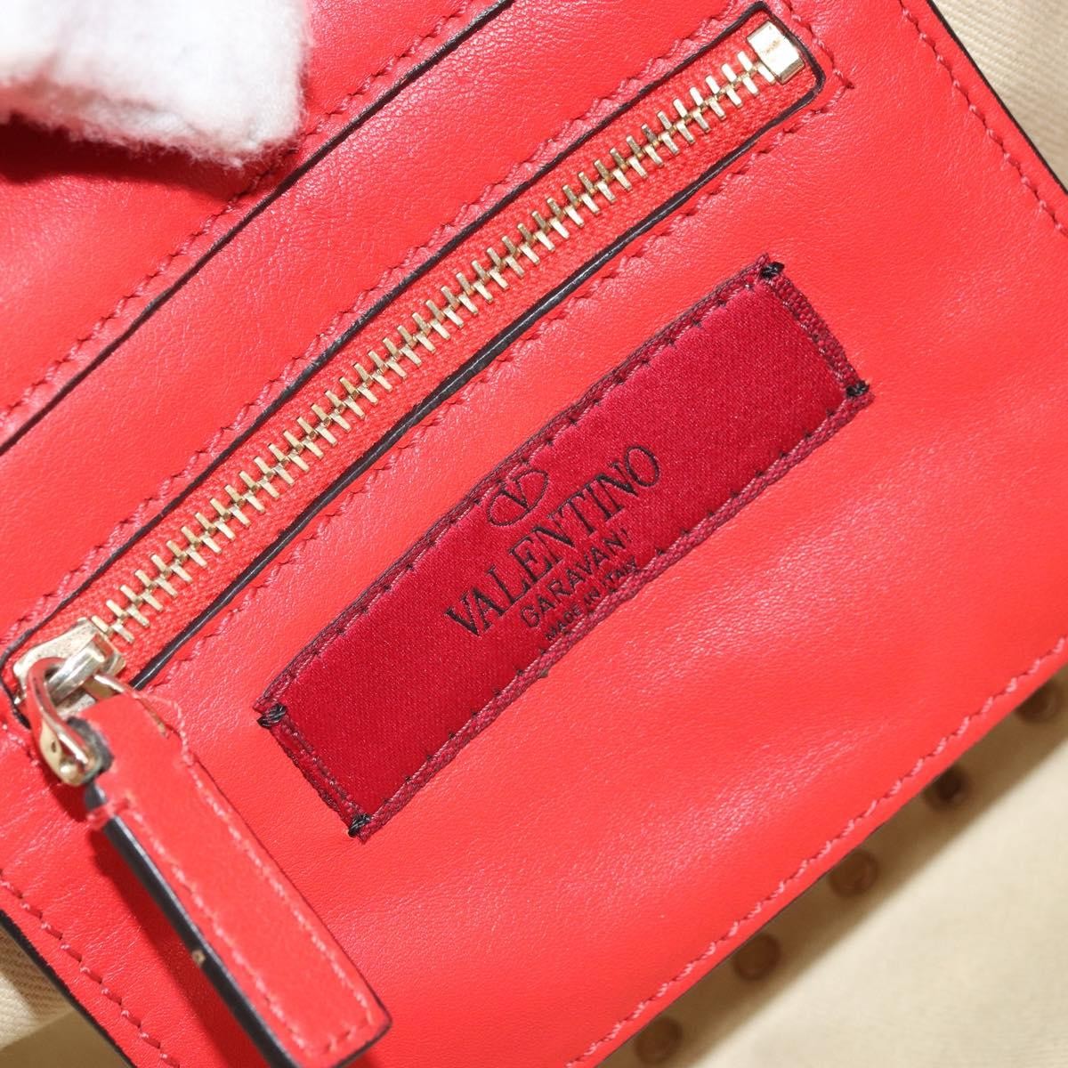 Valentino Garavani Rockstud Tote Soft Leather, Red, Leather, Tote Bag