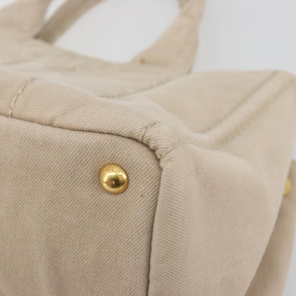Prada Canapa Canvas, Beige, Canvas, Tote Bag
