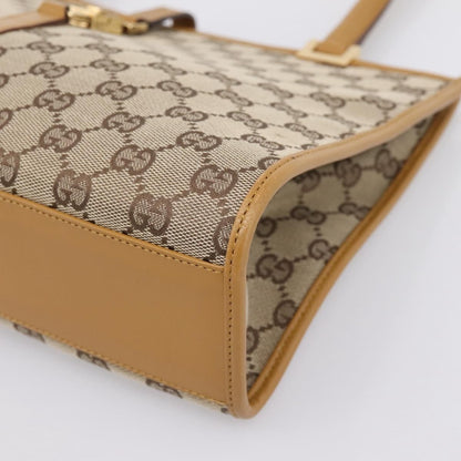 Gucci Jackie GG Canvas, Brown, Canvas, Tote Bag