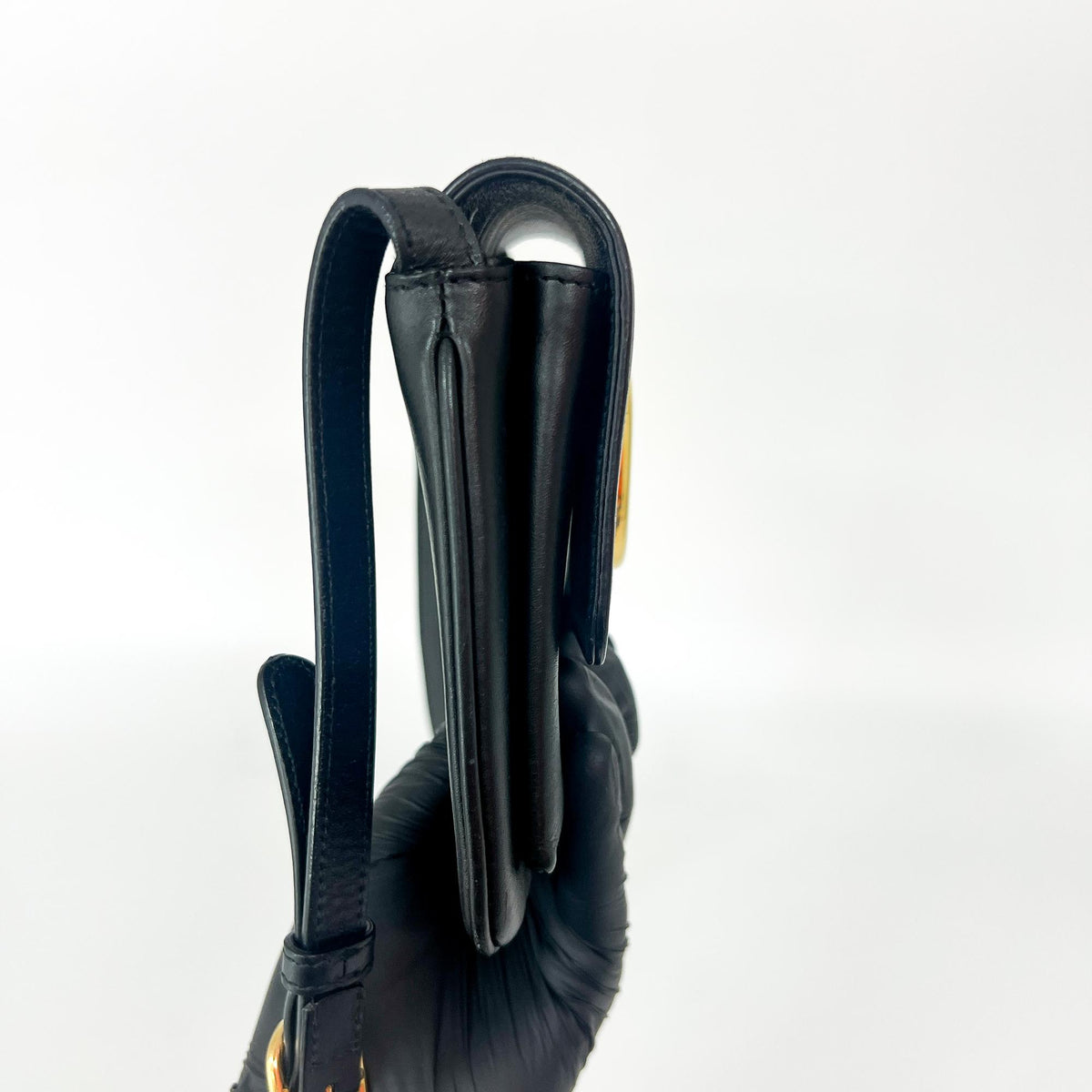 Gucci Arli Leather, Black, Leather, Shoulder Bag