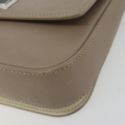 Fendi 3Baguette Convertible Calfskin, Beige, Leather, Crossbody Bag