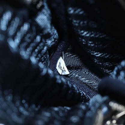 Prada Vintage Tessuto, Blue, Nylon, Shoulder Bag