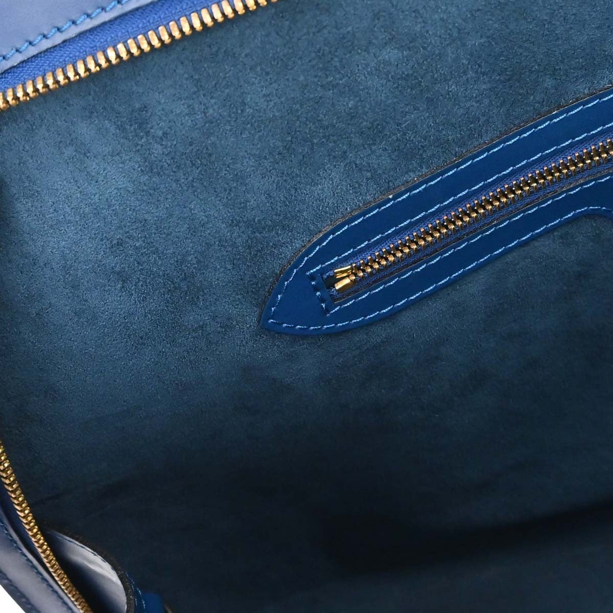 Louis Vuitton Lussac Epi Leather, Blue, Leather, Shoulder Bag