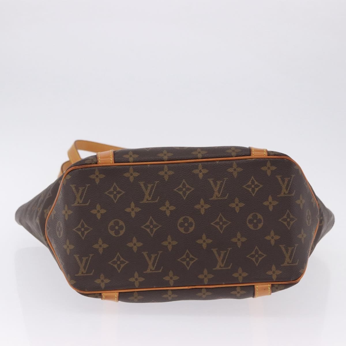 Louis Vuitton Shopping Sac Handbag Monogram, Brown, Canvas, Tote Bag