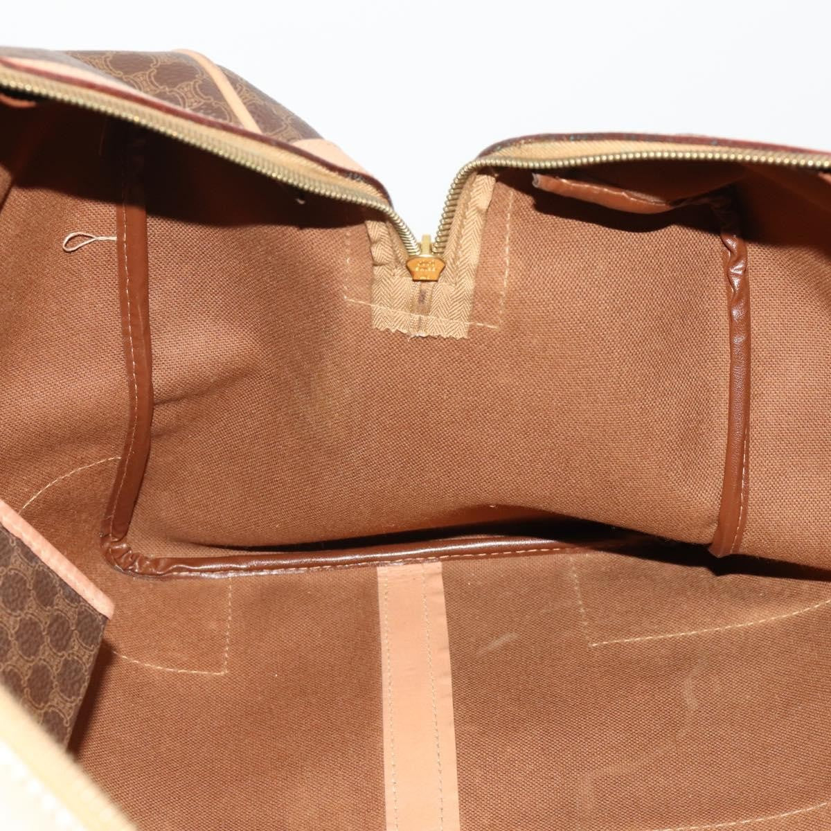 Celine Vintage Canvas, Brown, Canvas, Travel Bag