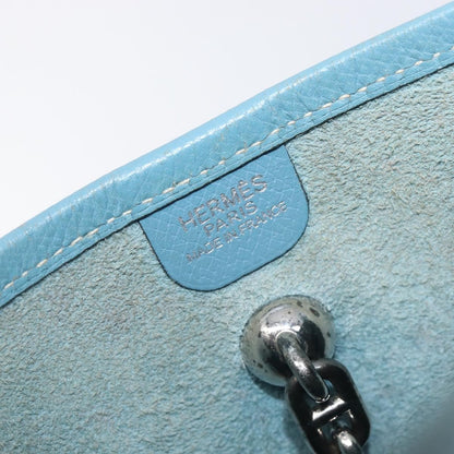 Hermes Vespa Courchevel, Blue, Leather, Shoulder Bag
