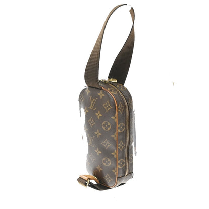 Louis Vuitton Pochette Gange Monogram Canvas, Brown, Canvas, Clutch
