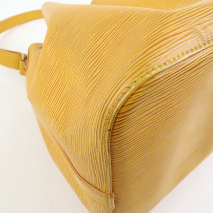 Louis Vuitton Petit Noe Epi Leather, Yellow, Leather, Handbag
