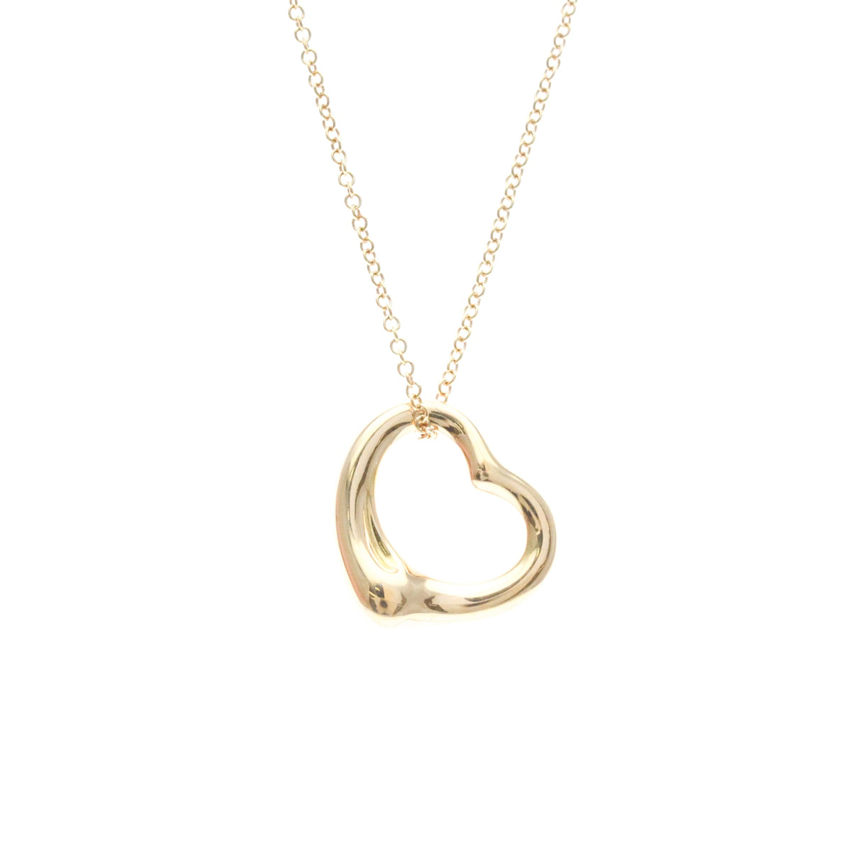 Tiffany & Co. Elsa Peretti Open Heart Pendant 18K Rose Gold, Gold, Pink Gold, Necklace