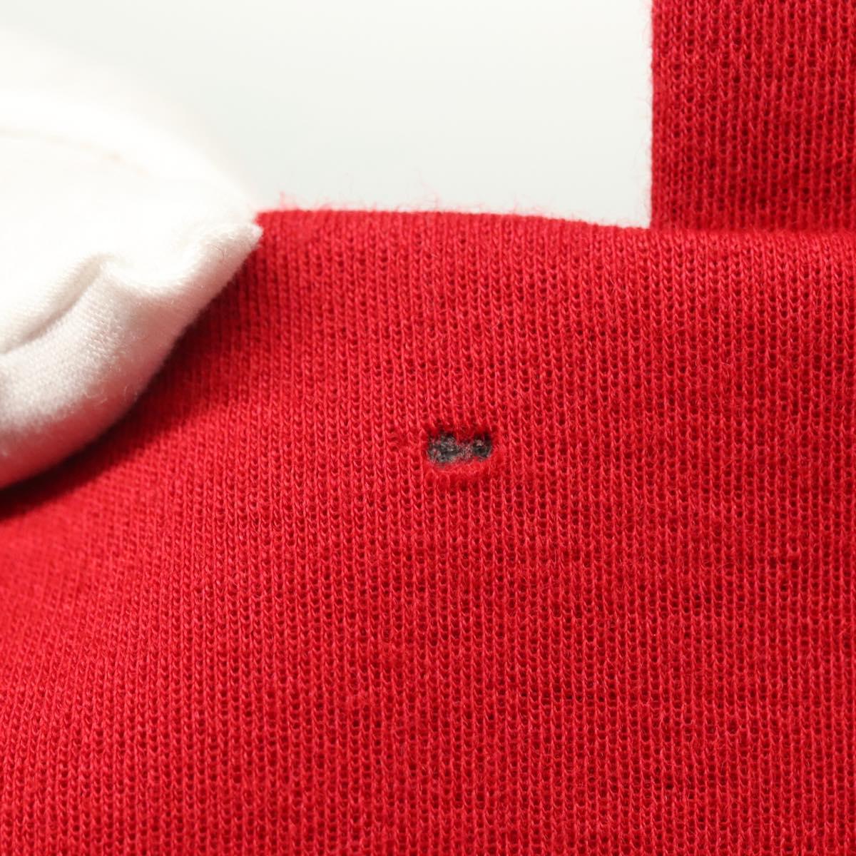 Chanel Vintage Classic Double Flap Bag Quilted Wool, RED, COTTON, Shoulder bag