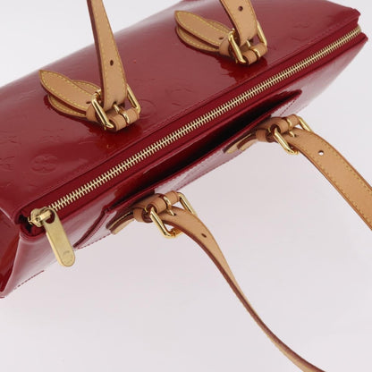 Louis Vuitton Rosewood Avenue Monogram Vernis, Red, Patent Leather, Handbag