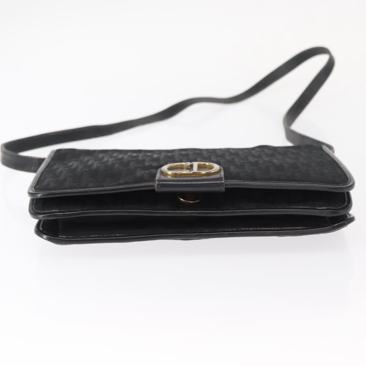 Christian Dior Vintage CD trotter Canvas, Black, Canvas, Shoulder Bag