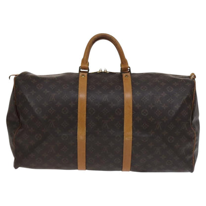 Louis Vuitton Keepall Bag Monogram Canvas, BROWN, CANVAS, Travel bag