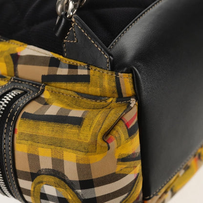 Burberry Graffiti Rucksack Vintage Check Canvas, Beige, Canvas, Backpack