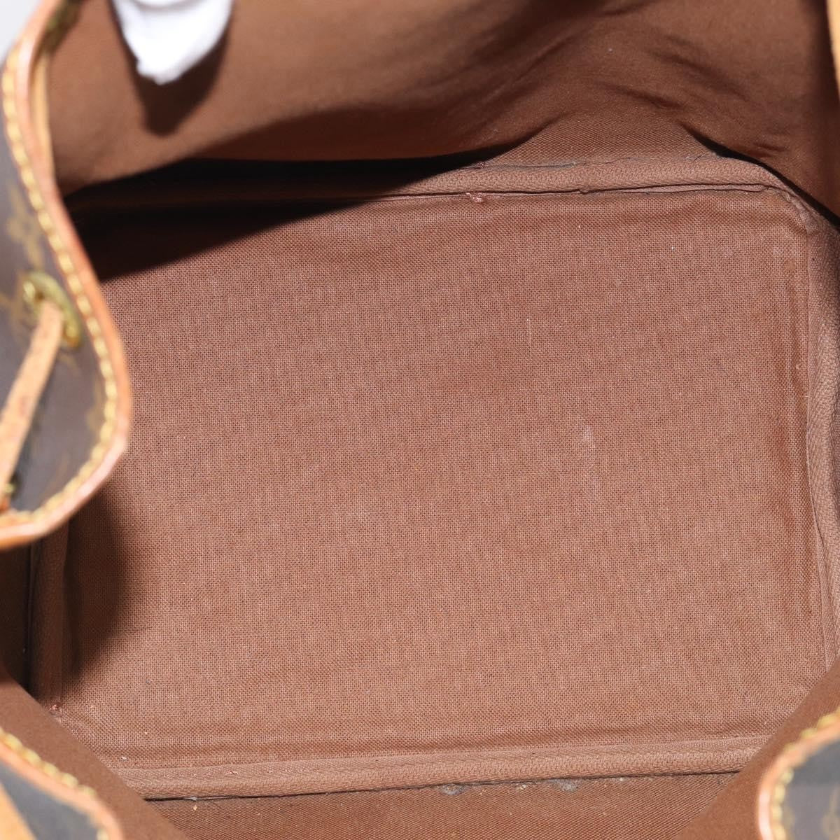 Louis Vuitton Petit Noe Monogram Canvas, Brown, Canvas, Handbag