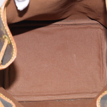 Louis Vuitton Petit Noe Monogram Canvas, Brown, Canvas, Handbag