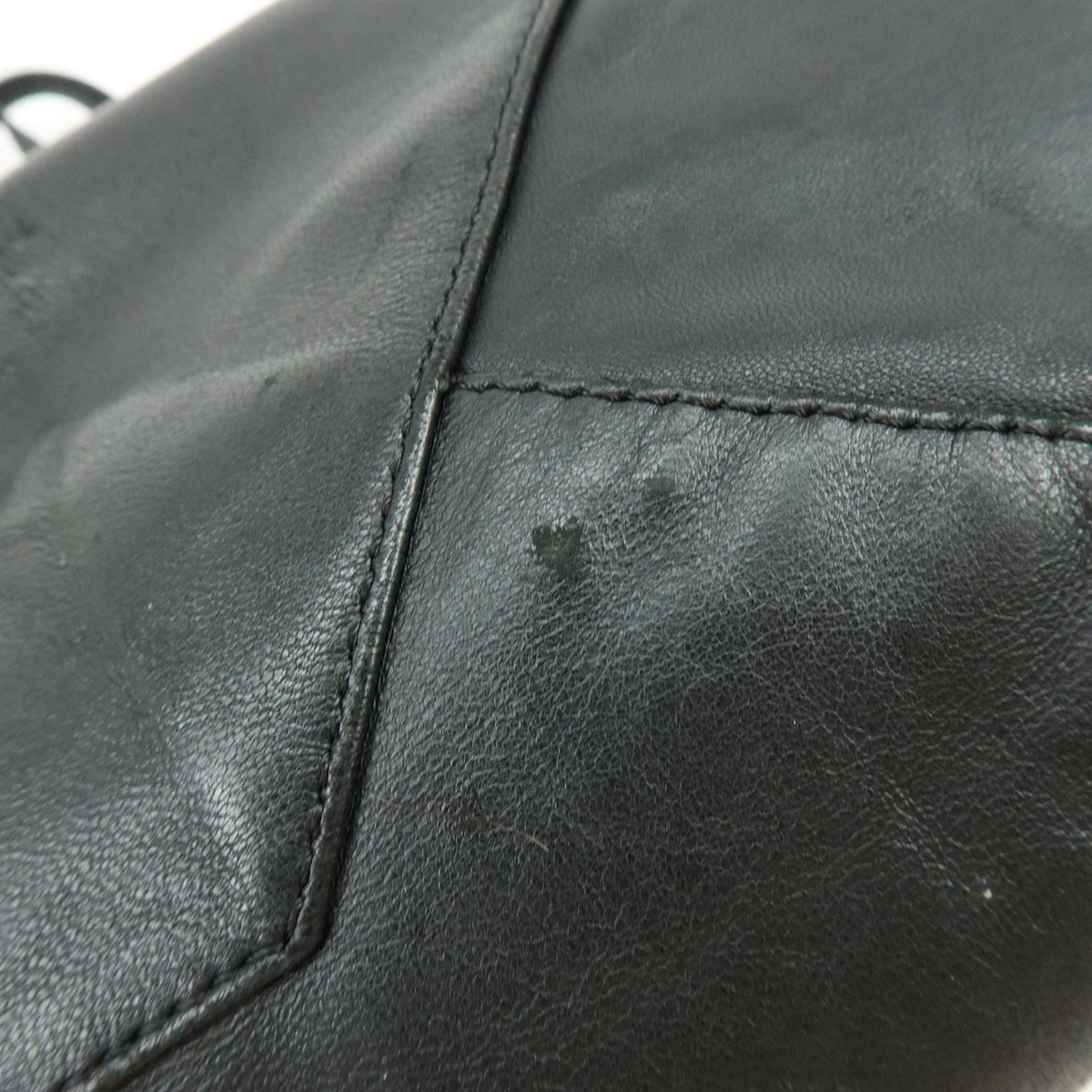 Celine Vertical Cabas Leather, Black, Leather, Tote Bag