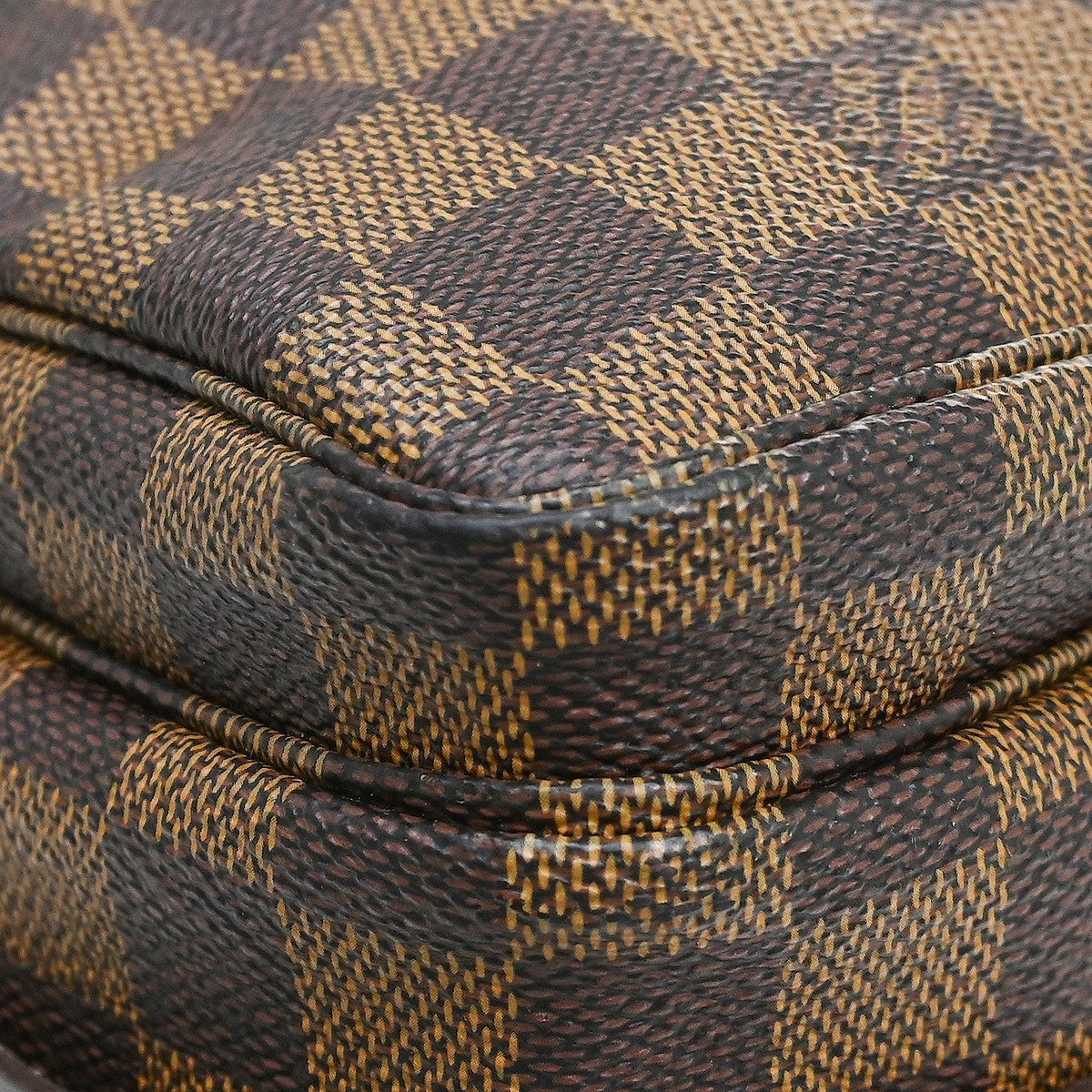 Louis Vuitton Naviglio Damier, Brown, Canvas, Shoulder Bag