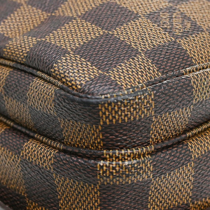 Louis Vuitton Naviglio Damier, Brown, Canvas, Shoulder Bag