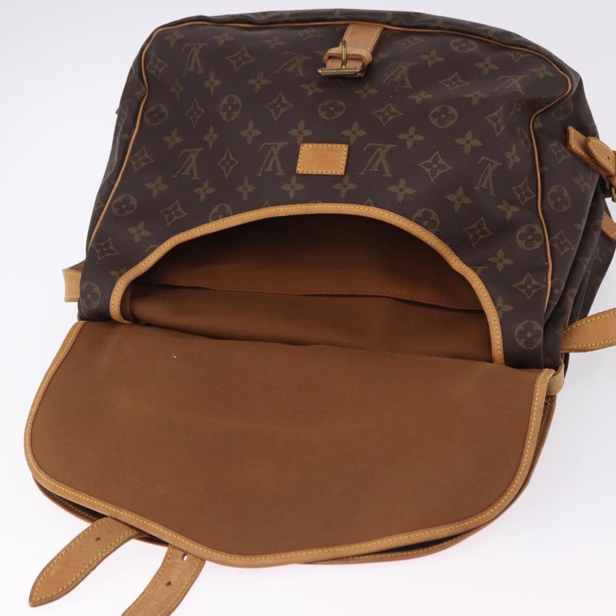 Louis Vuitton Saumur Monogram, Brown, Canvas, Shoulder Bag