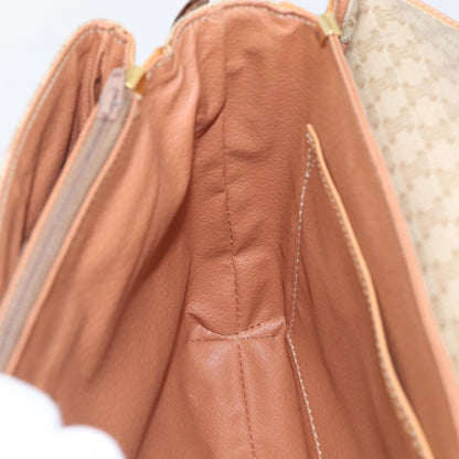 Celine Macadam Shoulder Canvas, Beige, Canvas, Crossbody Bag