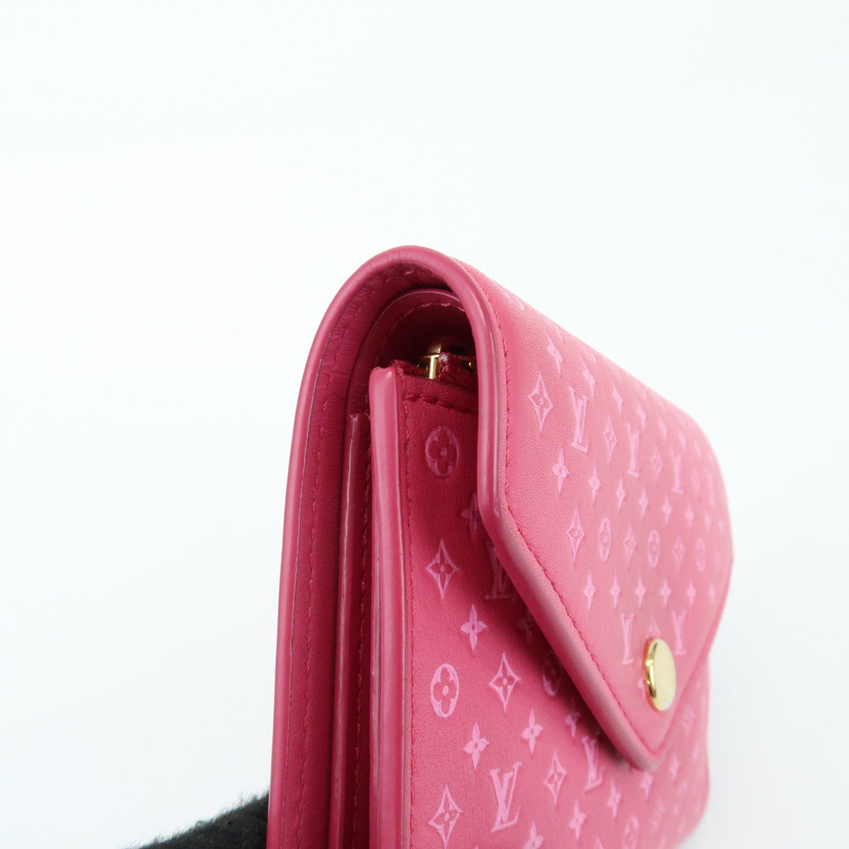 Louis Vuitton Victorine Nanogram Embossed Leather, Pink, Leather, Wallet