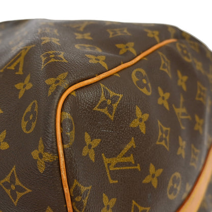 Louis Vuitton Keepall Bandoulière Monogram, Brown, Canvas, Travel Bag