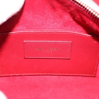 Saint Laurent Classic Baby Duffle Leather, Red, Leather, Handbag
