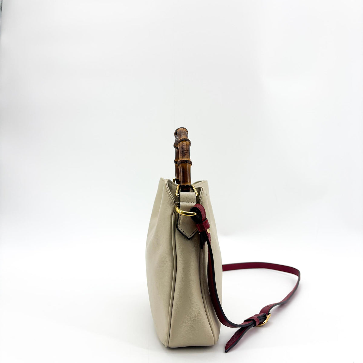 Gucci Diana Bamboo Leather, Beige, Leather, Shoulder Bag