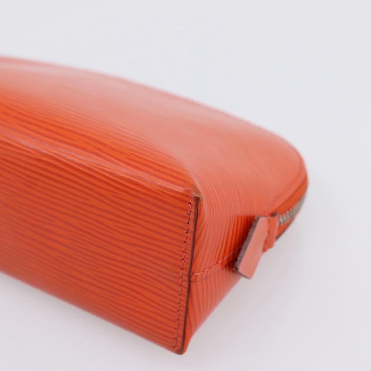 Louis Vuitton Cosmetic Epi Leather, Orange, Leather, Clutch