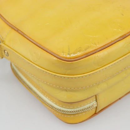 Louis Vuitton Wooster Monogram Vernis, Yellow, Patent Leather, Handbag