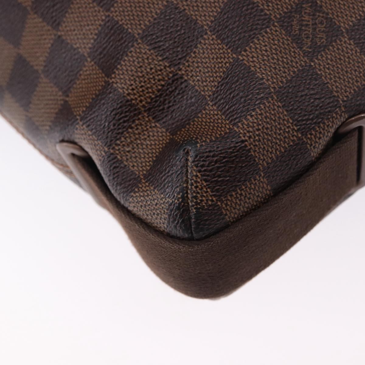 Louis Vuitton Brooklyn Damier Ebene, Brown, Canvas, Shoulder Bag