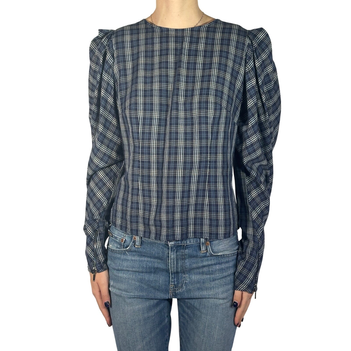 Evi Grintela Plaid Blouse