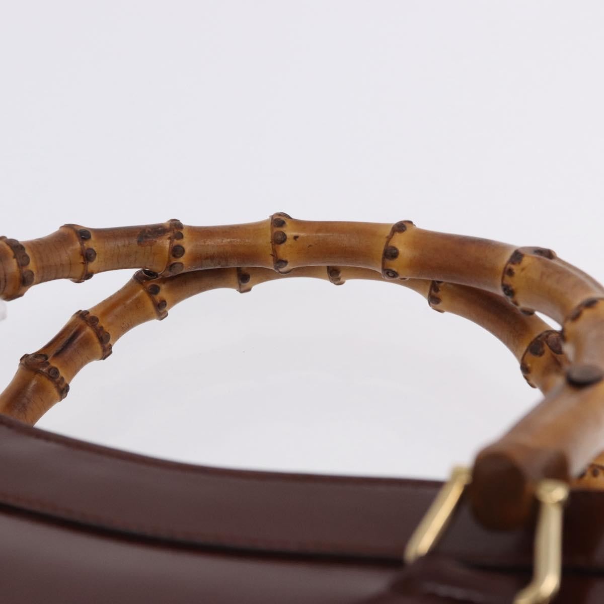 Gucci Diana NM Logo Bamboo Handle Tote Patent leather, Brown, Patent Leather, Tote Bag